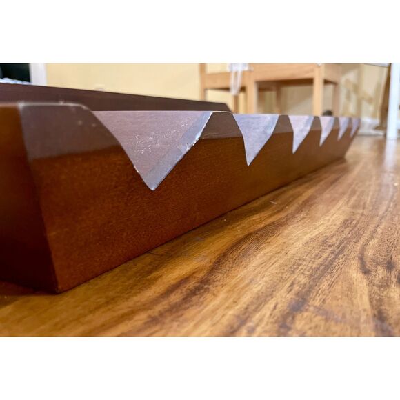 Pottery Barn Wall Wine Racks (Set of 2) – Solid Wood – Farmhouse Bar Decor - Picture 2 of 4